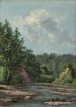 Landscape near Painesville. Allen Smith (American, 1810-1891). Oil on canvas; unframed: 47 x 31 cm