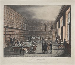 Royal Institution, Albemarle Street, 1809. Thomas Rowlandson (British, 1756-1827), and Augustus