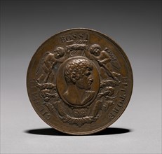 Medal: Guiseppe Rossi Pittore (obverse). Luigi Cossa (Italian, 1789-1867). Bronze; diameter: 6 cm