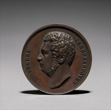 Medal: Eugene Verboeckhoven (obverse), 1800s. 19th century. Bronze; diameter: 4.2 cm (1 5/8 in.).