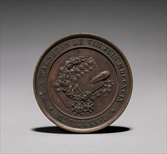 Medal: Eugene Verboeckhoven (reverse), 1800s. 19th century. Bronze; diameter: 4.2 cm (1 5/8 in.).