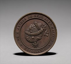 Medal: Gustaf Wappers (reverse), 1800s. 19th century. Bronze; diameter: 5.1 cm (2 in.).