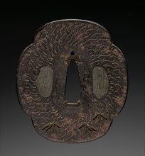 Sword Guard, 1800s. Japan, 19th century. Iron; overall: 6.8 x 7.4 cm (2 11/16 x 2 15/16 in.).