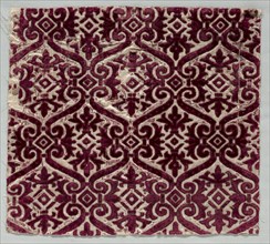 Velvet Brocaded Textile, late 1500s. Italy, late 16th century. Velvet (brocaded); overall: 36.2 x