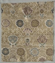 Brocaded Textile, late 1500s. Italy, late 16th century. Brocade; silk and metal; overall: 52.1 x 46