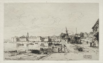 A Concarneau. Maxime Lalanne (French, 1827-1886). Etching