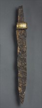 Single-Edged Knife (Scramasax), 600s. Frankish, Champagne(?), Migration period, 7th century. Iron,