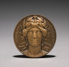 Medal, 1914-1916. Auguste Dujardin (French, 1847-1918). Bronze; overall: 5.1 x 5.1 cm (2 x 2 in.).