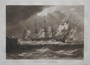 Liber Studiorum:  Ships in a Breeze. Joseph Mallord William Turner (British, 1775-1851). Etching