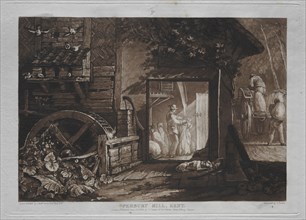 Liber Studiorum:  Pembury Mill, Kent. Joseph Mallord William Turner (British, 1775-1851). Etching