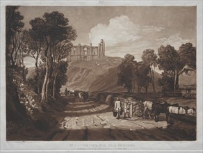Liber Studiorum:  St. Catherine's Hill, near Guilford. Joseph Mallord William Turner (British,