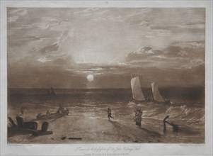 Liber Studiorum:  Mildmay Sea-piece. Joseph Mallord William Turner (British, 1775-1851). Etching