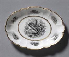 Oval Dish, 1807-1813. Barr, Flight & Barr (British). Porcelain; overall: 28.3 x 20.4 cm (11 1/8 x 8