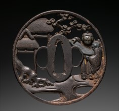 Sword Guard, c. 1800. Japan, Soten school, Edo period (1615-1868). Iron; diameter: 8.4 cm (3 5/16