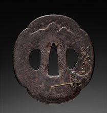 Sword Guard, late 17th century. Japan, Edo Period (1615-1868). Iron; overall: 7 x 7.4 cm (2 3/4 x 2