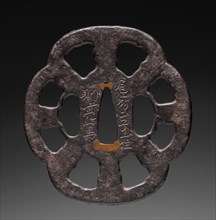 Sword Guard, mid 19th century. Japan, Edo Period (1615-1868). Iron; diameter: 7.7 cm (3 1/16 in.).