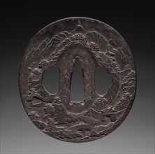 Sword Guard, mid 18th century. Japan, Edo Period (1615-1868). Iron; overall: 7 x 7.7 cm (2 3/4 x 3