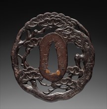 Sword Guard, late 18th century. Masashige (Japanese). Iron; diameter: 7 cm (2 3/4 in.).