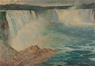 Niagara Falls, c. 1906-1909. August Satra (American, 1877-1909). Oil on canvas; unframed: 105.5 x