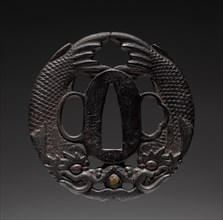 Sword Guard, mid 19th century. Japan, Edo Period (1615-1868). Iron; diameter: 7 cm (2 3/4 in.).