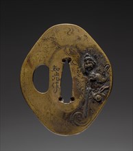 Sword Guard, early 19th century. Japan, Edo Period (1615-1868). Iron; overall: 5.4 x 6.8 cm (2 1/8