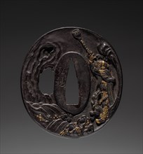 Sword Guard, early 19th century. Japan, Edo Period (1615-1868). Iron; diameter: 6.4 cm (2 1/2 in.).