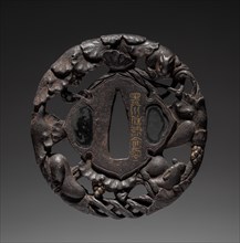 Sword Guard, early 19th century. Japan, Edo Period (1615-1868). Iron; diameter: 7.7 cm (3 1/16 in.)
