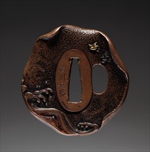 Sword Guard, early 19th century. Nishikawa Yoshikatsu (Japanese). Bronze; diameter: 6.4 cm (2 1/2