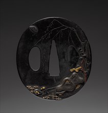 Sword Guard, late 17th century. Japan, Nara School, Edo period (1615-1868). average: 6.7 x 6.4 cm