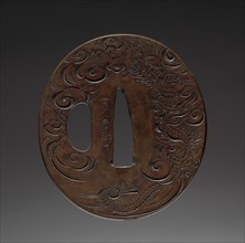 Sword Guard, late 18th century. Japan, Yokoya School, Edo period (1615-1868). Iron; diameter: 7 cm