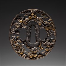 Sword Guard, mid 17th century. Japan, Soten School, Edo period (1615-1868). Iron; diameter: 7.7 cm
