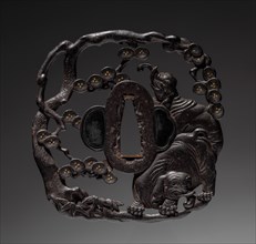 Sword Guard, c. 1800. Japan, Soten school, Edo Period (1615-1868). Iron; overall: 9 x 9 cm (3 9/16