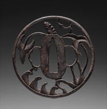 Sword Guard, c. 1800. Japan, Choshu school, Edo period (1615-1868). Iron; diameter: 7.7 cm (3 1/16