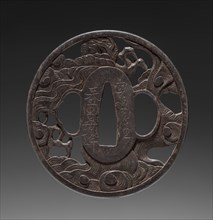 Sword Guard, mid 19th century. Japan, Shoami School, Edo period (1615-1868). Iron; diameter: 7 cm