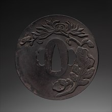 Sword Guard, mid 19th century. Japan, Edo period (1615-1868). Iron; diameter: 9.9 cm (3 7/8 in.).