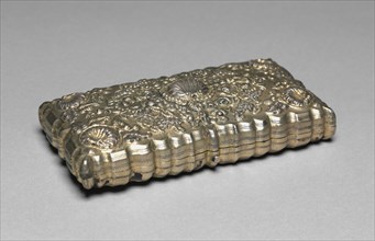 Cigar Case, 1800s. Russia, 19th century. Silver; overall: 3.9 x 7.5 x 14 cm (1 9/16 x 2 15/16 x 5