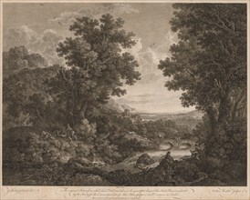 Landscape. William Woollett (British, 1735-1785). Engraving