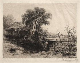 The Deserted Mill, 1883. Hendrik Dirk Kruseman van Elten (American, 1829-1904). Etching