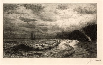 The Smuggler's Landing Place. James Craig Nicoll (American, 1847-1918). Etching