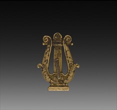 Ornamental Hook, early 19th century. France, early 19th century, Empire Style. Gilt bronze;