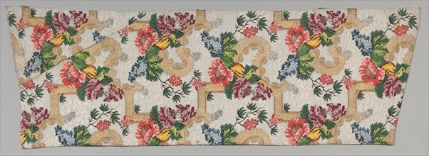 Brocaded Textile, early 1700s. France or Italy, 18th century. Brocade; silk and metal; overall: 110