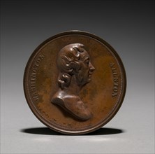 Washington Allston Medal, 1847. Charles Cushing Wright (American, 1853). Bronze; diameter: 6.4 cm