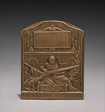 Medal (reverse), 1914-1918. Emile André Boisseau (French, 1842-1923). Bronze; overall: 7 x 5.8 cm