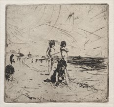 Souvenir of Coney Island, 1880. Robert Frederick Blum (American, 1857-1903). Etching