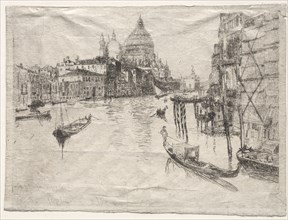 Entrance to the Grand Canal, Venice, 1880. Otto H. Bacher (American, 1856-1909). Etching