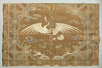 Fragment, 1700s. China, 18th century. Twill ground; silk diasper weave; overall: 37.5 x 52.1 cm (14