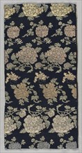 Textile Fragment, 1800s. Japan, 19th century. Silk, metallic thread; average: 57.1 x 28.6 cm (22