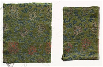 Fragment, 1700s. China, 18th century. Silk; overall: 19.7 x 15.9 cm (7 3/4 x 6 1/4 in.).