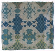 Fragment, 1800s. China, 19th century. Silk; overall: 18.5 x 18.5 cm (7 5/16 x 7 5/16 in.).