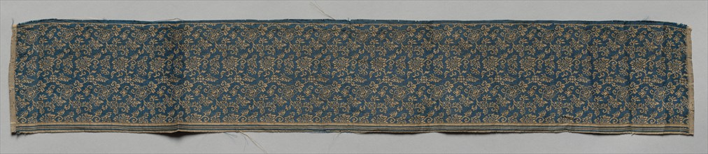 Textile Fragment, 1800s. Japan, 19th century. Silk; overall: 68.6 x 11.5 cm (27 x 4 1/2 in.).